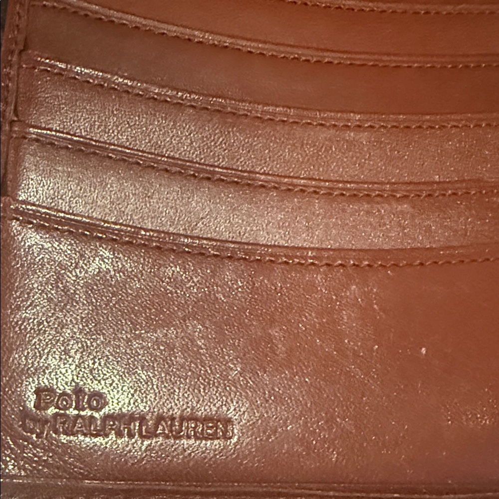 Polo by Ralph Lauren Plaid Leather Trim Wallet - Picture 3 of 8